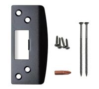 Pestillos de refuerzo de seguridad, tiras largas, placa de hebilla de lengüeta de repuesto, placa guía con tornillos para puertas interiores exteriores