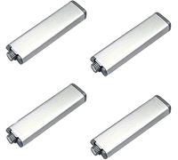 Pestillos magnéticos de empuje, cerradura pestillo magnético 4/10 piezas con función cierre suave y pulsador liberación táctil for abrir(4pcs)