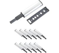 Pestillos magnéticos de empuje, cerradura pestillo magnético 4/10 piezas con función cierre suave y pulsador liberación táctil for abrir(10pcs)