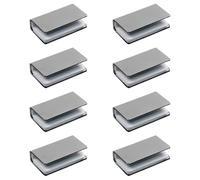 Pestillos multiusos para gabinete, paquete de 8 abrazaderas de empuje para puertas de vidrio sin marco de hasta 6 mm de grosor, piezas de repuesto de hierro