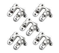 Pestillos Para Cajas De Madera | Cierre de metal resistente de 5 piezas, cierre decorativo para joyero, herrajes de metal duraderos | Para gabinete de monedero, cajones antiguos, reemplazo de muebles