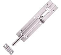 Pestillos para puertas, Cerradura De Puerta De Acero Inoxidable, Pestillo Deslizante Con Perno De Barril for Puerta, Paquete De 1, 4-12 Pulgadas(6 inches)