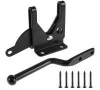 Pestillos Para Puertas Pestillo de puerta autoblocante, valla montada en poste acero al carbono, bloqueo automático palanca gravedad resistente JardíN