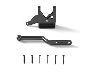 Pestillos Para Puertas Pestillo de puerta autoblocante, valla montada en poste acero al carbono, bloqueo automático palanca gravedad resistente JardíN(Color 1)