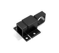 Pestillos tubulares, cerradura de pestillo, cierre automático Cerradura puerta con resorte 5 piezas Pernos deslizantes aleación aluminio Cerraduras anillo tracción seguridad(Black)