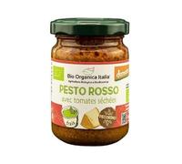 Pesto Rosso de Tomates Secos con Pecorino y Almendras Bio Organica Italia 130 gr