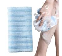 Pestro exfoliante para baño - toalla de lavado suave, herramienta de | limpieza de la piel | Diseño de rayas premium para limpieza suave pero eficaz, perfecta para ducha, spa, hogar, gimnasio, v