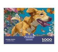 Pet 1000 Pieces Educational Puzzle, Premium Paper, Adults Teens A Loyal Dog Puzzles, Gift & Party Activity 70x50cm/1000pcs