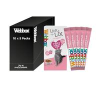 PET-774338 Webbox Lick-e-LIX Salmon & Omega 3 y 6 (5PK) de 10 paquetes