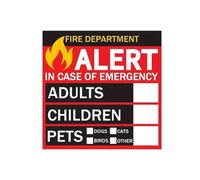 Pet Alert Sticker Fire Rescue Decal Self Adhesive Safety Sign for Home