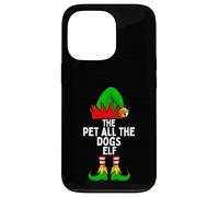 Pet All The Dogs Elf Matching Family Christmas Carcasa para iPhone 13 Pro