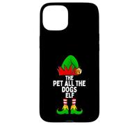 Pet All The Dogs Elf Matching Family Christmas Carcasa para iPhone 15 Plus