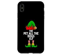 Pet All The Dogs Elf Matching Family Christmas Carcasa para iPhone XS MAX
