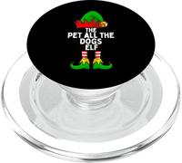 Pet All The Dogs Elf Matching Family Christmas PopSockets PopGrip para MagSafe