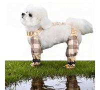 Pet Anti Dust Pants, Waterproof Anti Dirt Pants for Dogs, Anti-Slip Waterproof Rain/Snow Boots with Adjustable Suspender, Protector Shoes for Small & Medium Dog Walking, Hiking (C,2XL)