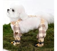 Pet Anti Dust Pants, Waterproof Dog Boots, Outdoor Dust-Proof Pants Dirty-Proof Dog Suspender Boots,Anti-Slip Dog Paw Protector Shoes, for Small, Medium, Large Dogss (B,S)