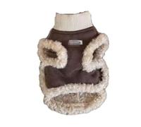 Pet Autumn & Winter Collection - Chaquetas de gamuza y abrigos de algodón para perros y gatos (Xsback19aproximadamente 0,5-1,0 kg)