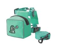 Pet Backpack for Dogs, Cartoon Dog Backpack with Dog Leashes, Colorful Cat Pack Chaqueta, Pet Hiking Harness with Bear, Rabbit, Dinosaurio Design for Small to Medium Dogs and Puppies