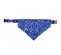 Pet Bandana with Adjustable Buckle | Soft Polyester Scarf for Dogs/Cats | Washable & Sturdy Pet Neck Accessory | Colorful Patterns (L)