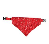 Pet Bandana with Adjustable Buckle | Soft Polyester Scarf for Dogs/Cats | Washable & Sturdy Pet Neck Accessory | Colorful Patterns (M)