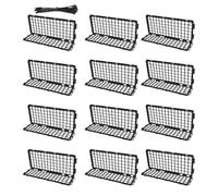 Pet Barrier Strip, Animal Under Blocker, Non Scratch Lightweight Adjustable Compatible Non Scratch Furniture Toy Guard for Home Couch Bed, 14.57x4.72x6.5Inches, Black, White