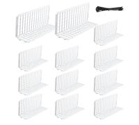Pet Barrier Strip, Animal Under Blocker, Non Scratch Lightweight Adjustable Compatible Non Scratch Furniture Toy Guard for Home Couch Bed, 14.57x4.72x6.5Inches, Black, White