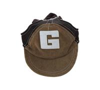 Pet Baseball Caps Breathable Sun Hats with Adjustable Neck Strap & Ear Holes for Small Medium and Large Dogs Outdoor Brown L