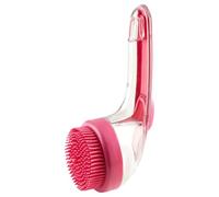 Pet Bath Brush, 2025 New 2 in 1 Dog Shampoo Brush Scrubber, with Built-in Shampoo Dispenser, Dog scrubber for bath, Soft Cleaning Brushs for Cats, Dogs, Rabbits (RED-A)