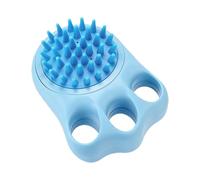 Pet Bath Brush - Cepillo dispensador de champú de silicona de 4,25 pulgadas | Soft Bristle Massage Scrubber, Cat Washing and Grooming for Kitten Bathing, Short and Long Hair Care