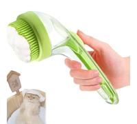 Pet Bath Brush, Chevaroo Horse Brush, 2025 New Fine Hair 2 in 1 Dog Bath Brushs with Built-in Shampoo Dispenser, for Cats, Dogs, Rabbits, Furry Pets (Green)