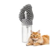Pet Bath Brush - Dog and Cat Grooming Scrubber for Shampoo Massage | Soft Silicone Bristles with Easy Grip Handle, Gentle Cleaning Tool for Pets Coat Care Bathing and Relaxing Grooming Session 6.97 in