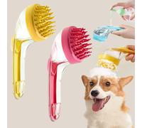 Pet Bath Brush For Dogs, Lettuce Dog Washing Brush With Shampoo Dispenser, Dog Shower Brush, 2-In-1 Pets Bath Massage Brush For Dogs For Long And Short Hair (2pcs-c)