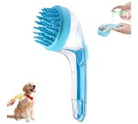 Pet Bath Brush with Shampoo Dispenser, 2025 New Dog Bath Massage Brush Scrubber, Pets Grooming Massage Brush for Short & Long Hair(A)
