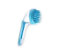 Pet Bath Brush with Soap Dispenser, 2025 New 2-in-1 Dog Bath Brush for Long & Short Haired Dogs and Cats (Blue B)