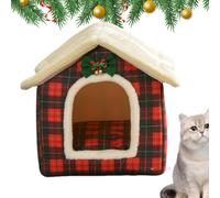 Pet Bed Cave, Cat Bed Hideaway Cave Enclosed Covered House, Arm Cat Dome Bed, Comfortable Covered Cat Bed, Removable Washable Cushioned Pillow, Easy To Use, Portable for Pet Bed Cave