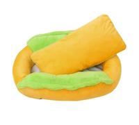 Pet Bed For Small Dogs | Plush Food Shape Cushion | No Washable Dog