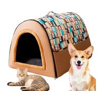 Pet Bed House for Dogs, Foldable Pet Bed Mat, Soft Cushion Pet Kennel, Warm Cave Dog Bed, Puppy Sleeping Nest Bed, Foldable Dog Bed for Winter, High-Elastic Cushion Pet Bed, Cozy Pet Cave Sofa Bed