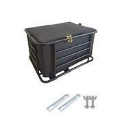 Pet Bike Carrier for Rear Rack,Bike Dog Basket, with Thick Metal Frame,Fits Bicycle/E-Bike/Motorcycle Racks