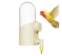 Pet Bird Water Feeder, Automatic Cage Dispenser, Refillable Hanging Waterer Bottle with Flow System, Portable Feed Supply for Cockatiel, Lovebird, Parakeet, Aviary