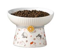 Pet Bowl, Dog Feeding Bowl, Elevated Cat Food Bowl, Raised Cat Bowls, 330ml Cat Dishes for Anti Vomiting and Protect Pets' Spines, Anti-Vomiting Raised Cat Bowls, Cat Feeding Dish