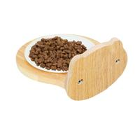 Pet Bowl, Non Slip Water Feeder, Crate Safe Dog Dish, Bear Head Design Bowls, Stable Food Dispenser Container for Cat, Puppy, Small Dogs, Birds, Home, Living Room, Bed Rooms, 7.48x6.69x3.94 pulgadas