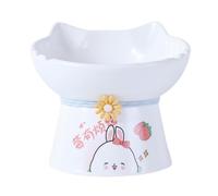 Pet Bowls with non-lip Base, Elevated Food Dish for Cats,
