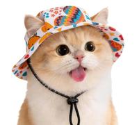 Pet Bucket Cap - Breathable Headwear for Style | 13.7-Inch, Soft Polyester with Lightweight Feel, Trendy Hat for Pets, Protective Accessory Walking, Stylish Sun-Hat Beach, Gear Camping