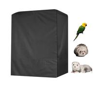 Pet Cage Cover Night Shield - 210D Waterproof Silver Oxford Cloth For Birds Small Animals Cats - Breathable Privacy Protection Light Blocking Dustproof - Machine Washable