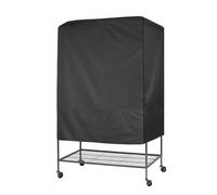 Pet Cage Cover Night Shield - 210D Waterproof Silver Oxford Cloth For Birds Small Animals Cats - Breathable Privacy Protection Light Blocking Dustproof - Machine Washable