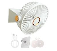 Pet Cage Fan - Forceful Airflow Modifiable, Clamp On Mountable, Twist Lock Hooking | Clip Attached Fastening Wire Mesh Pen Aerator Heavy Duty Swiveling for Providing Continuous Breezes Inside Habitats