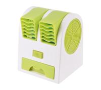Pet Cage Fan, Small Fan, Portable Battery Powered Lightweight Compact Steady Airflow Easy Installation Cordless, Cooling Blower for Cat Dog Indoor Outdoor, 5.35x4.65x4.33Inches, Green