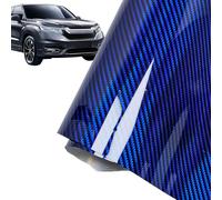 Pet Carbon Fiber Car Film - 30x50cm 5d textura, acabado de alto brillo, resistente a los rasguños | Vinilo de envoltura automotriz duradera con recubrimiento resistente a los arañazos, molduras interi