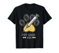 Pet Care Pro - Impresión de pata y jeringa Camiseta