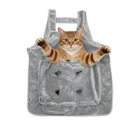 Pet Carrier Apron - Cat Sling 71x65cm, Gray Ventilated Wrap | Adjustable Front Papoose, Long-Lasting Supply, Practical Apartment Present, Secure Handheld Alternative, Living Room Essential